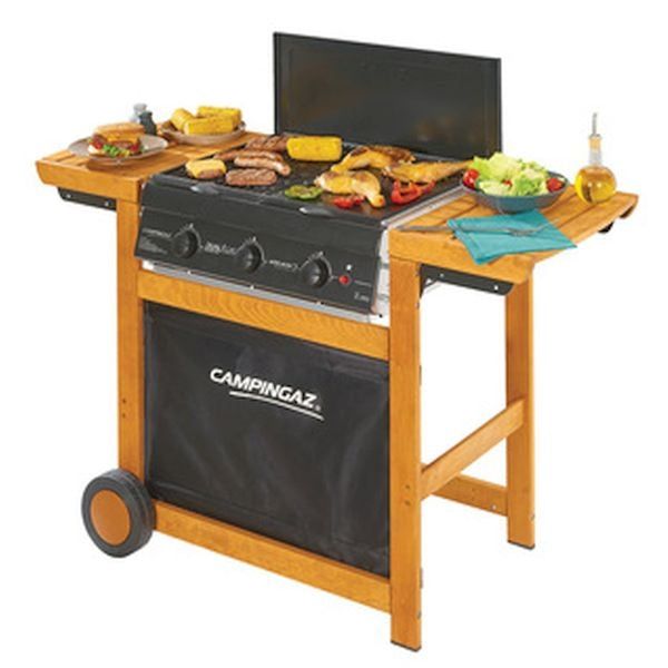 Campingaz Gasgrill aus ACACIA-HOLZ Dualgas Adelaide 3 Woody DG 97338
