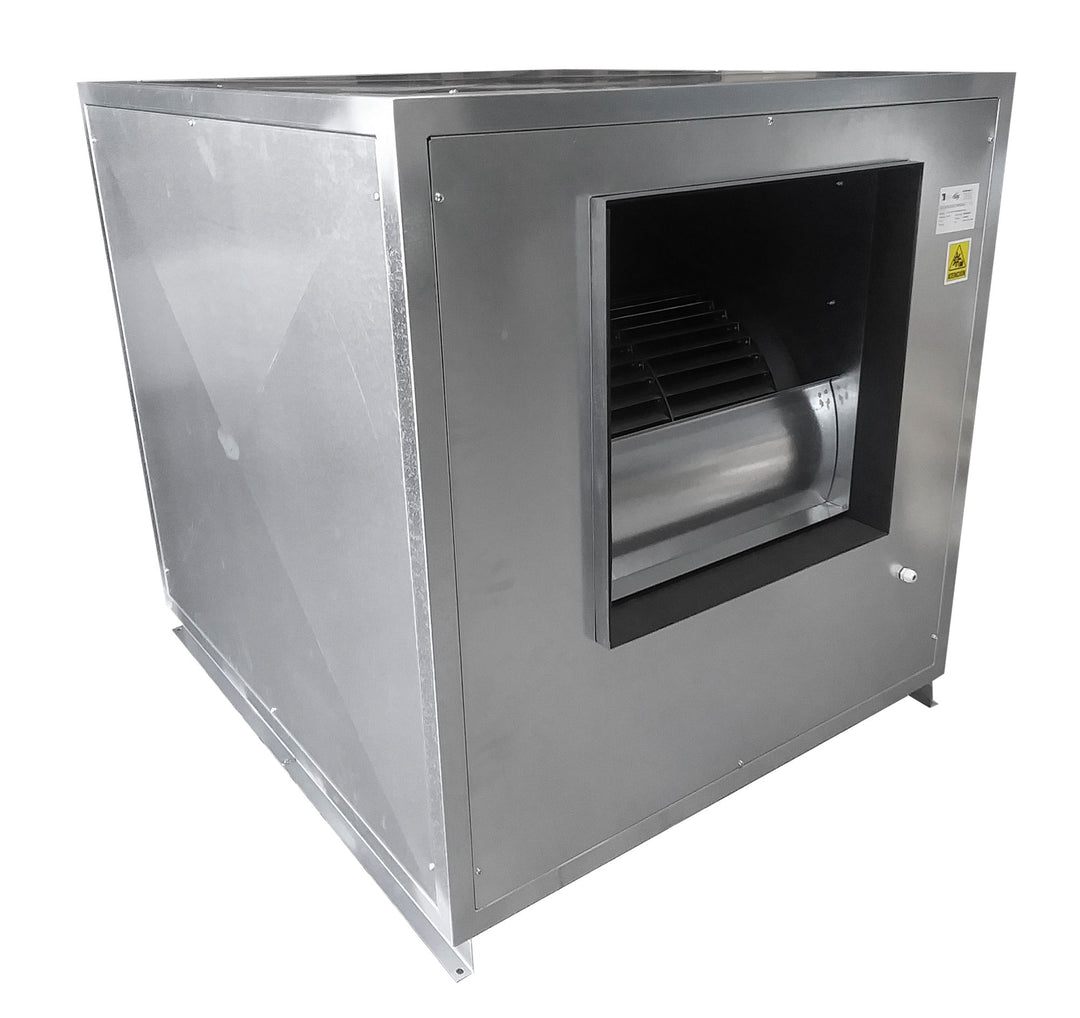 Mundofan Radial-Lüftungsbox mit Riemenantrieb auf Grundrahmen verstärkt BS 25/25 63/63 7,5 PS 5,5 kW CV06025
