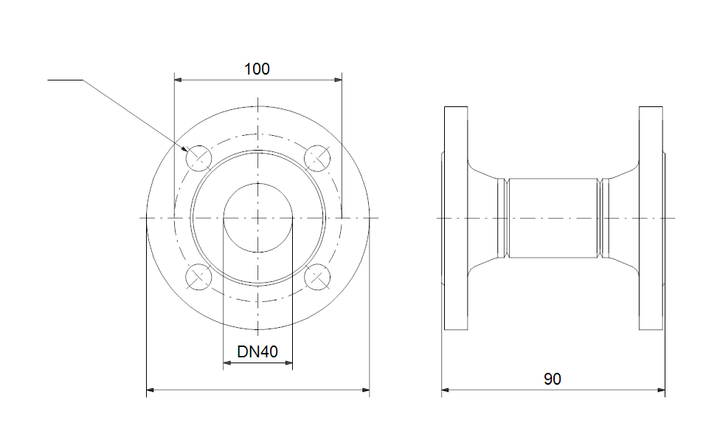 GRUNDFOS Acc.adaptor DN40 PN6 90 Art. 98387590