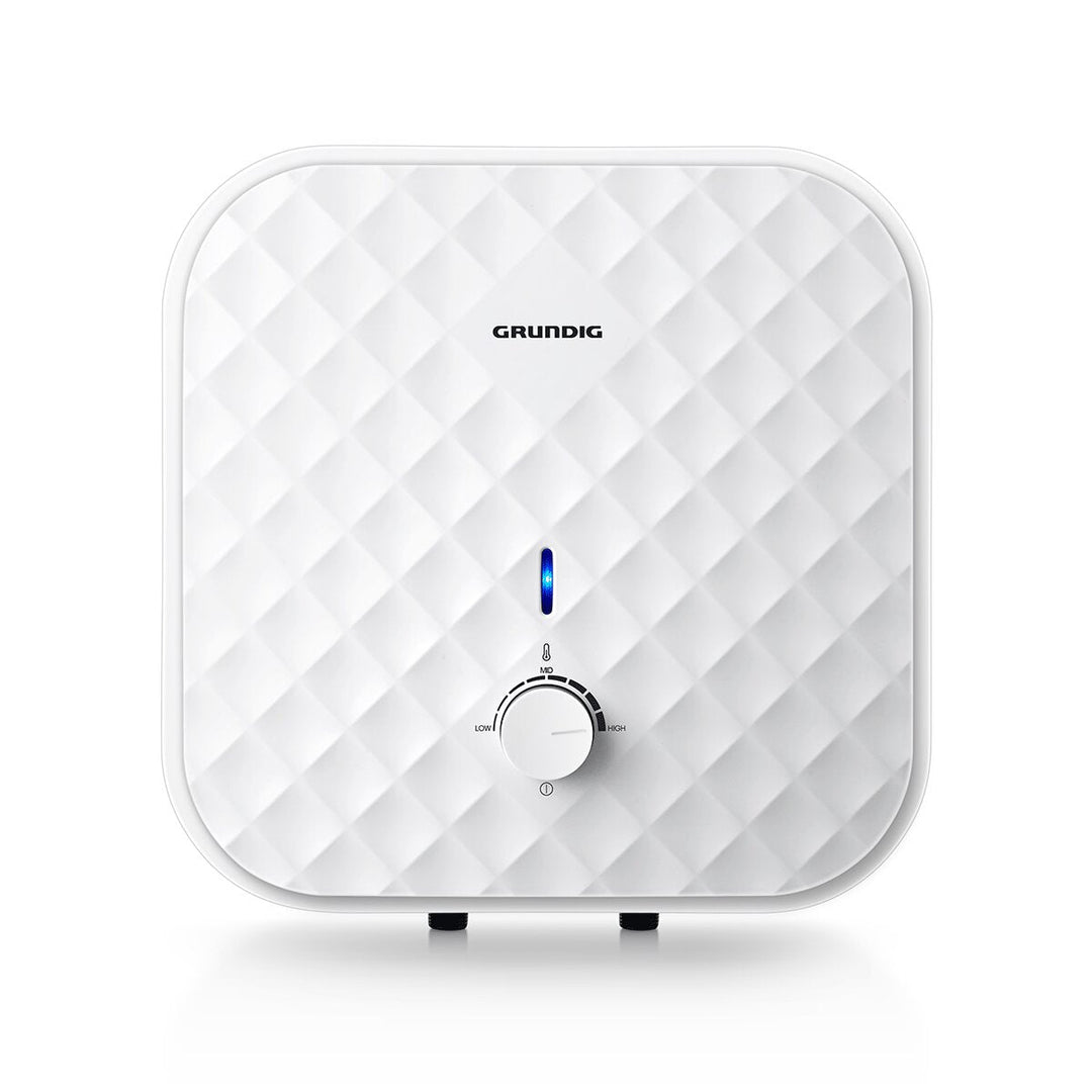 GRUNDIG Teeny Line GWH Übertisch-Montage – Elektrischer Warmwasserspeicher, 15 Liter, Energieeffizienzklasse B
