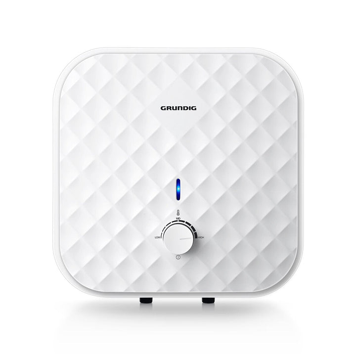 GRUNDIG Teeny Line GWH Übertisch-Montage – Elektrischer Warmwasserspeicher, 15 Liter, Energieeffizienzklasse B