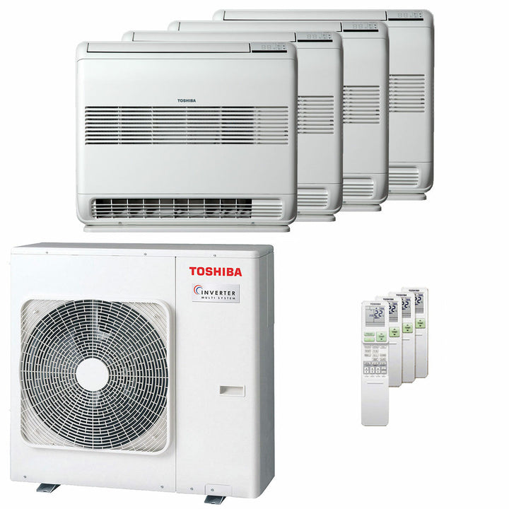Toshiba Standgerät J2 9000+9000+9000+9000 BTU – Multisplit-Klimagerät (4x), 8/9 kW, R32, A++/A+