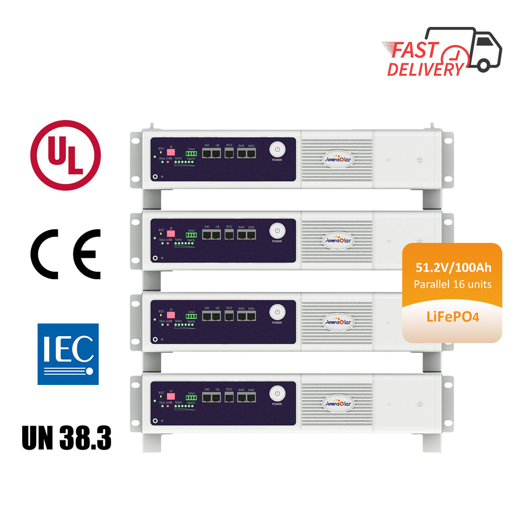 A5120 - 51.2V 100AH 5.12KWH Lithium Ion Battery... A5120 - Art. 24932