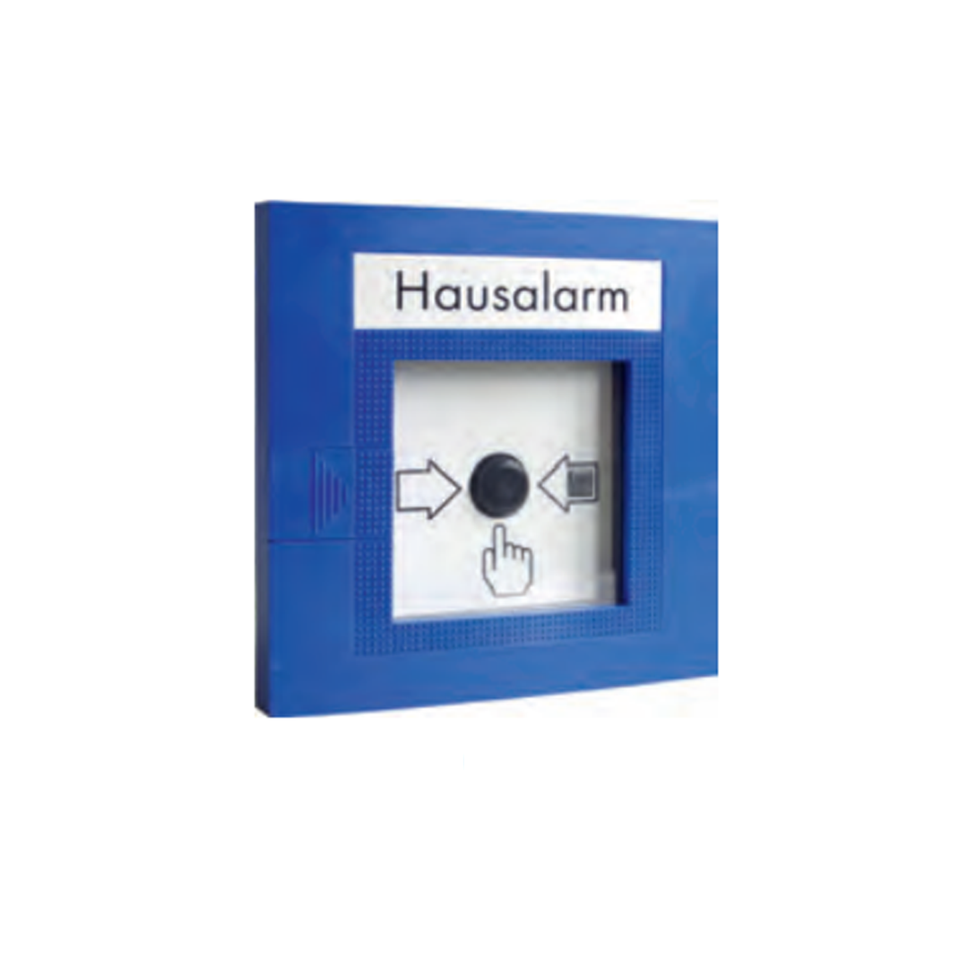 ABI-Sicherheitssysteme Hausalarm-Handtaster FMC-120 - AP-Kunststoffgehäuse signalblau - Art. 21894110