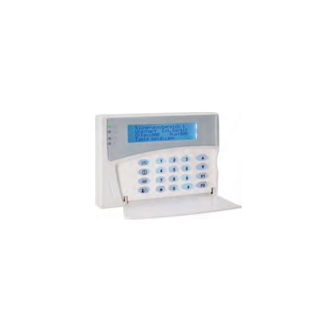 ABI-Sicherheitssysteme LCD-Bedienteil BC 81-K - AP-Ausführung, Kunststoffgehäuse, weiß - Art. 14810010