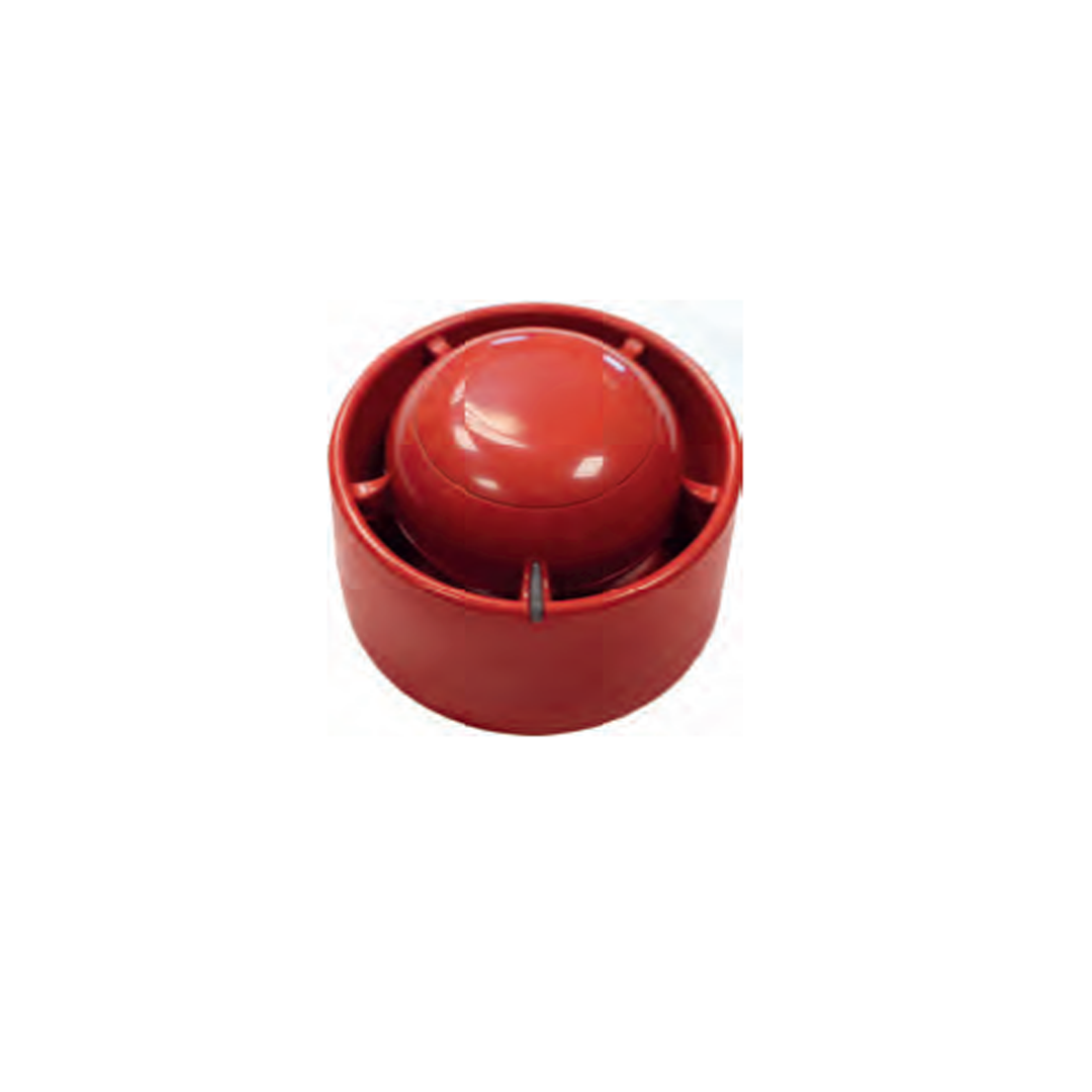 ABI-Sicherheitssysteme SC Funk-Sirene Brand - Wand-/Deckenmontage,inkl. Batt.,rot - Art. 7052020