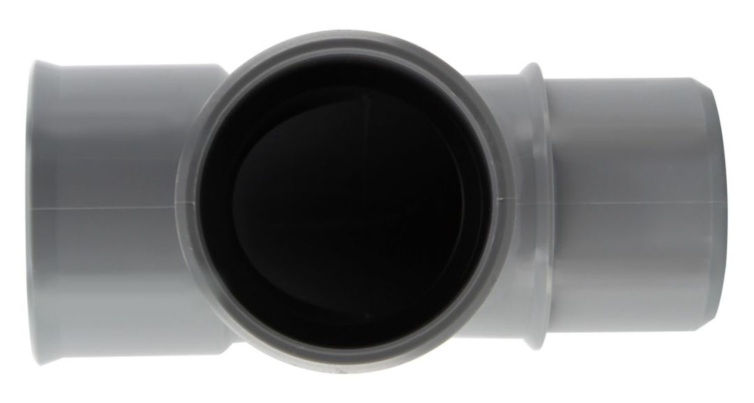 PVC-T-Stück 87°30' Stecker/Muffe, DN 40, zum Kleben