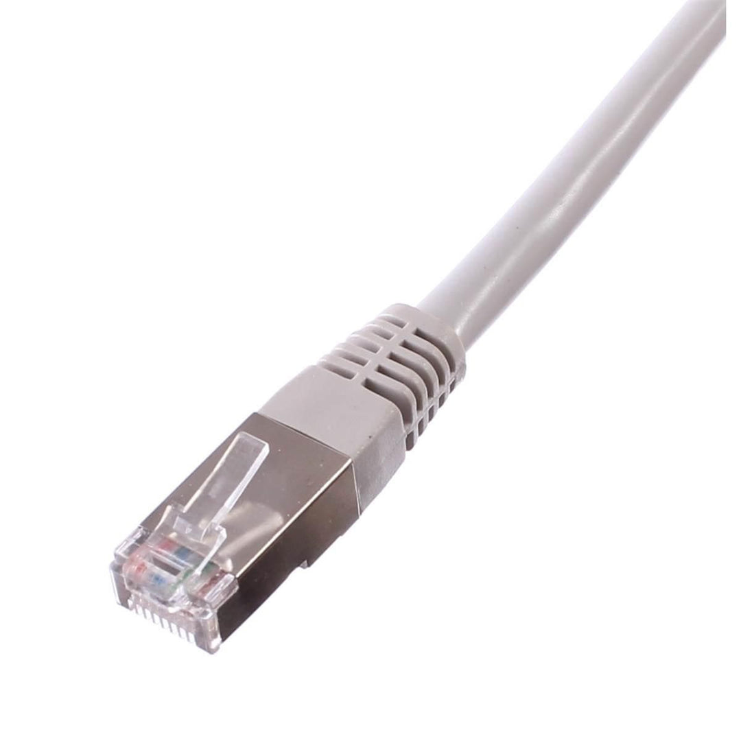 Uniformatic RJ45-Patchkabel geschirmt Cat. 6A, FTP, 100 Ohm, grau, 5 m