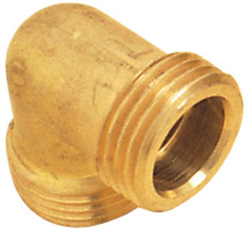 Altech Messing-Winkel 8091 roh, Außengewinde x Außengewinde, 15/21 (1/2"), 2 Stück