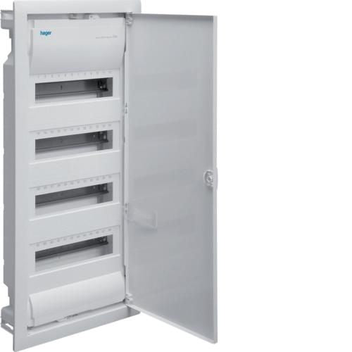 Hager Volta Unterputz-Kleinverteiler 48 Module, 4 Reihen, RAL 9010, IP30