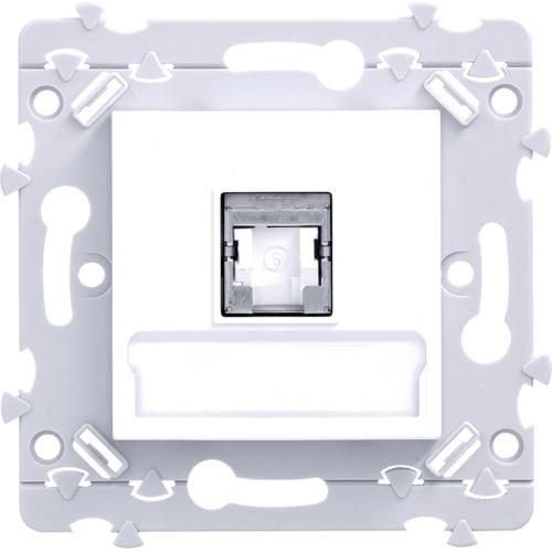 Hager Essensya RJ45-Buchse Kat. 6 STP, weiß