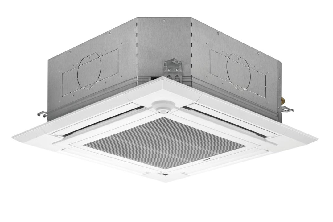 Mitsubishi Electric Mr. Slim Innengerät 4-Wege-Kassette 900 x 900, R32 und R410A, ohne Fernbedienung und Blende