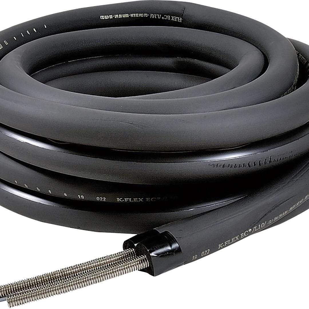 Solar-Doppelrohrleitung Edelstahl, Ø 16 mm, Anschluss 3/4" Innengewinde, 20 m
