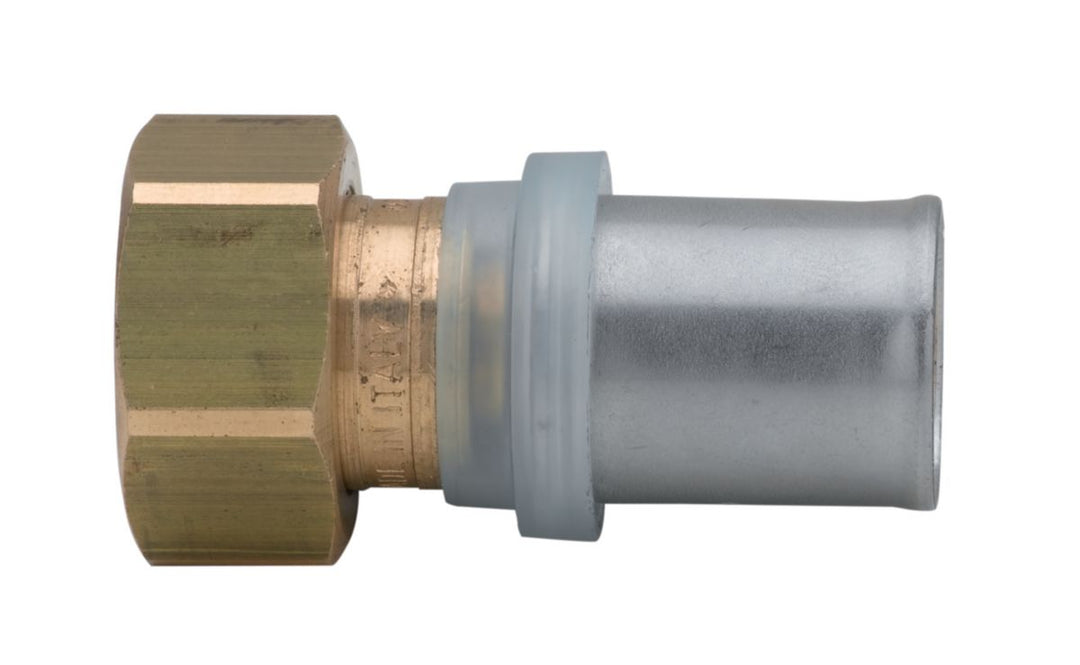 Altech Pressverbinder gerade mit Innengewinde und Überwurfmutter 26x1″ für Mehrschichtverbundrohr, 2 Stück