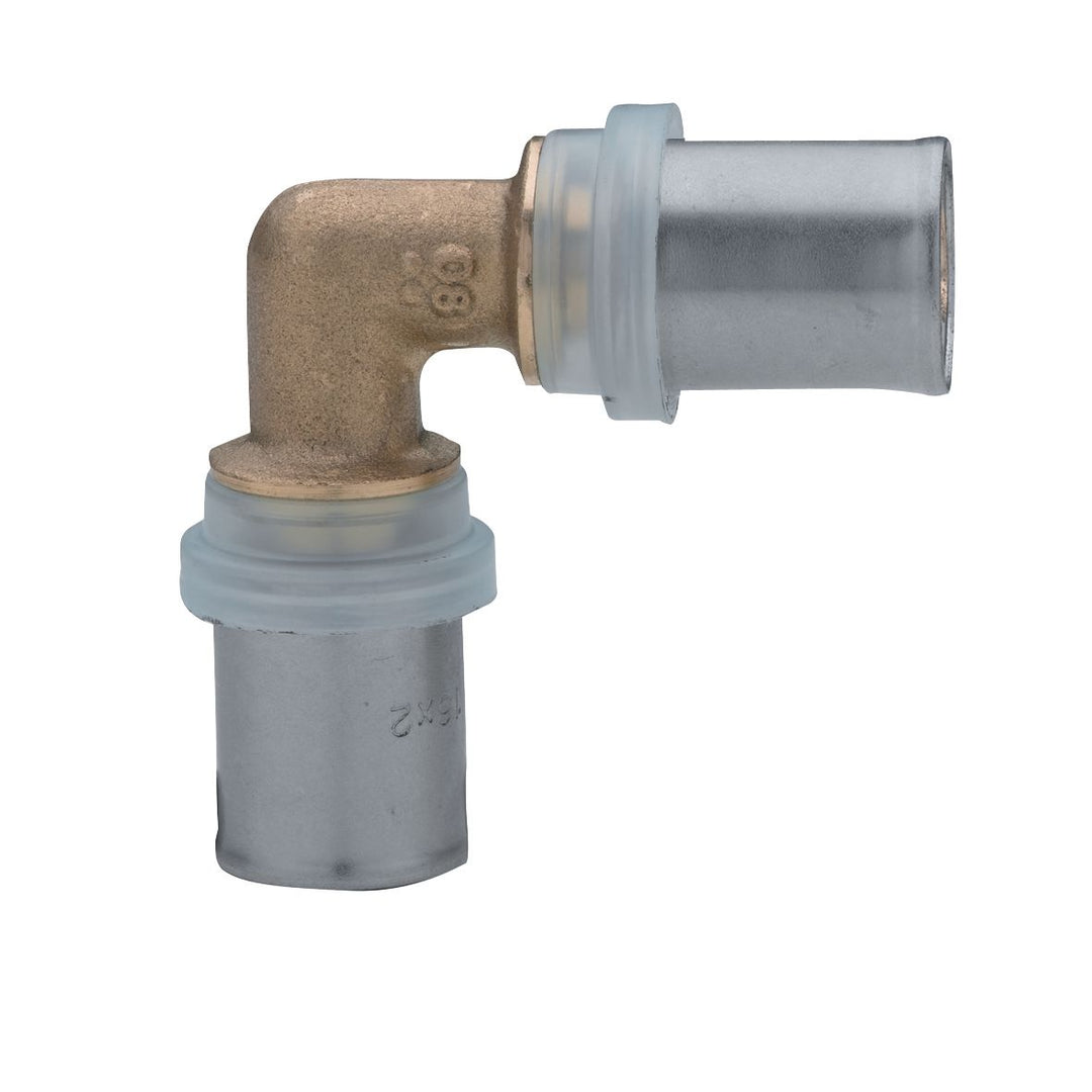 Altech Pressfitting Winkel 26 x 26 für Mehrschichtverbundrohr, 2 Stück