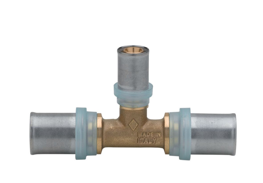 Altech Pressfitting T-Stück reduziert 26 x 16 x 26 für Mehrschichtrohr, 2 Stück