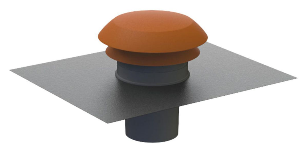 Dachdurchführung Zu-/Abluft rot, Ø 160 mm