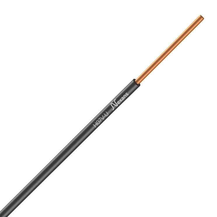 Nexans Passeo Aderleitung H07V-U 1 x 2,5 mm², schwarz, 100 m Ring