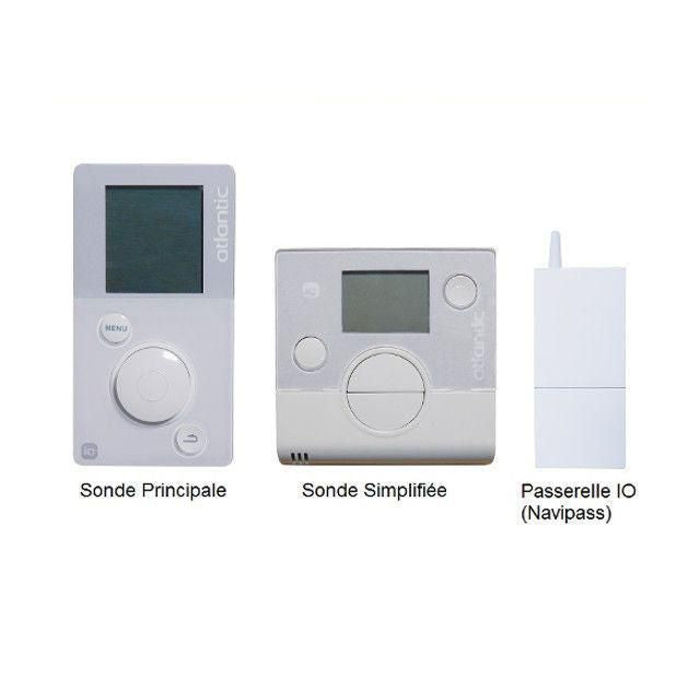 Atlantic Pack kabelgebundene Fühler für 3 Zonen mit io-homecontrol-Gateway