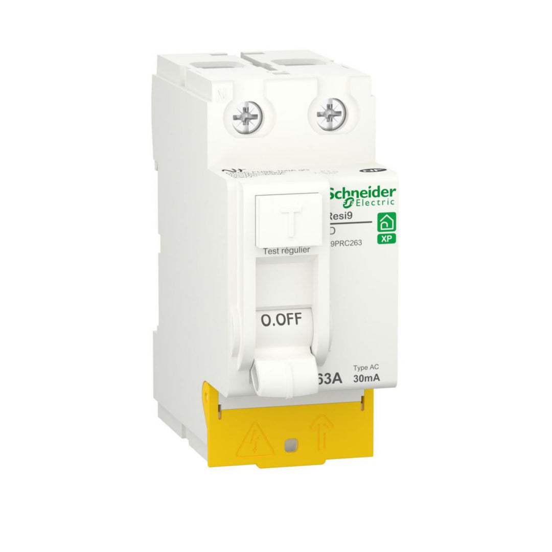Schneider Electric Resi9 XP FI-Schutzschalter 2P 63 A 30 mA Typ AC
