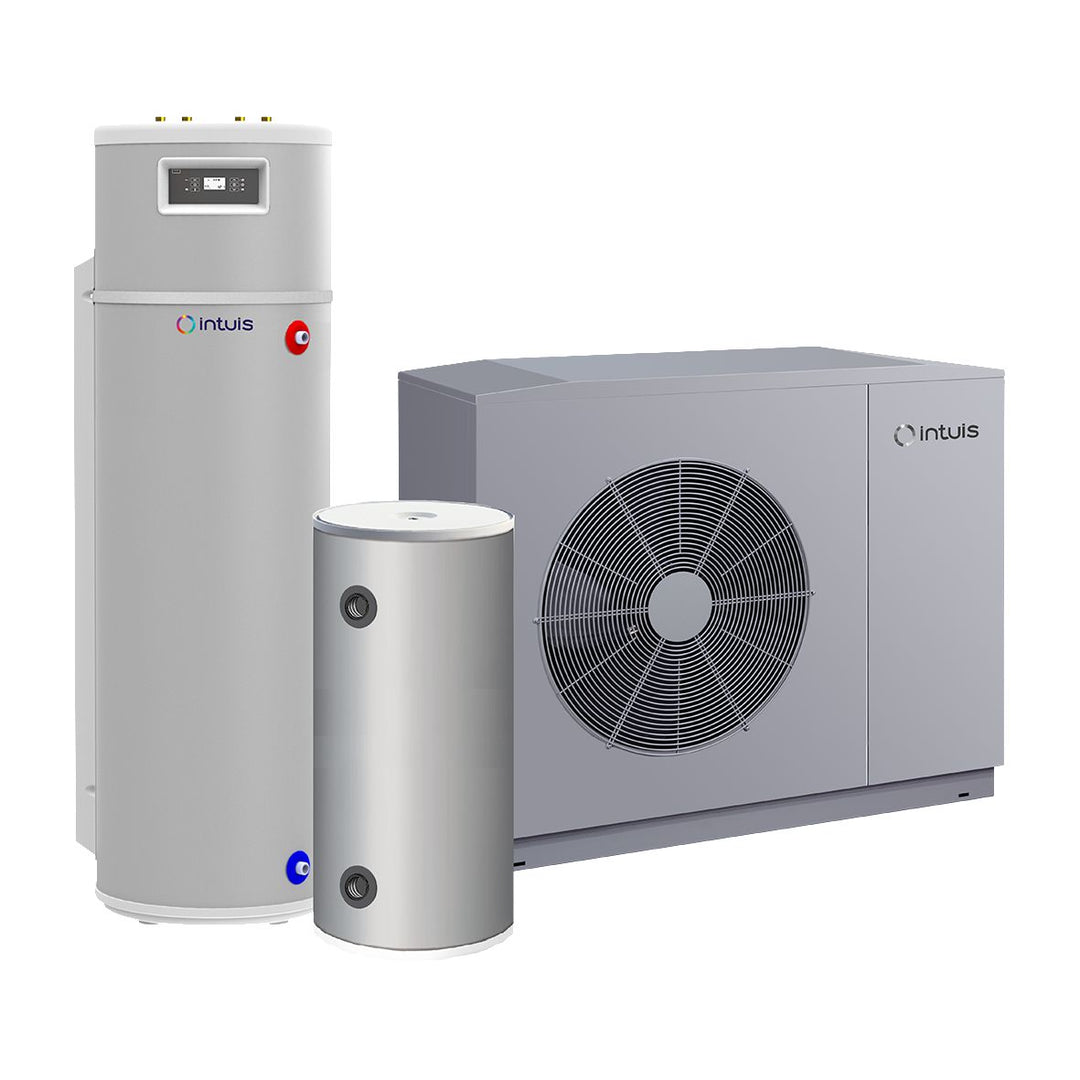 Luft-Wasser-Wärmepumpe Monoblock HTi70 14 kW einphasig, R290, mit 170-l-Warmwasserspeicher DS170D/25