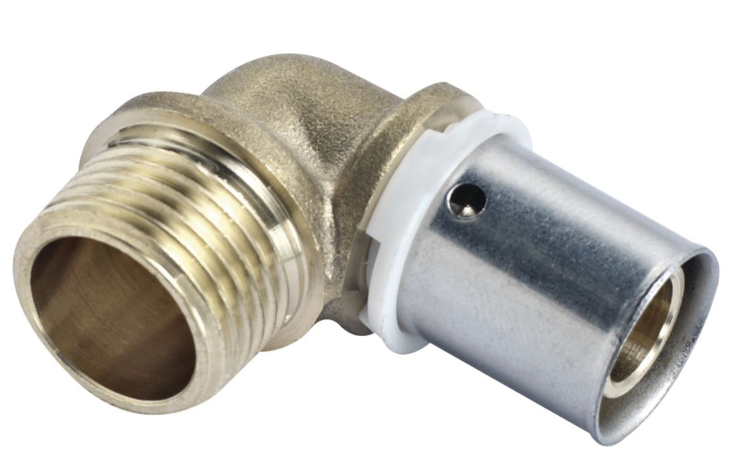 Altech Pressfitting-Winkel für PER-Rohr, Außengewinde 12-12 x 17, 2 Stück