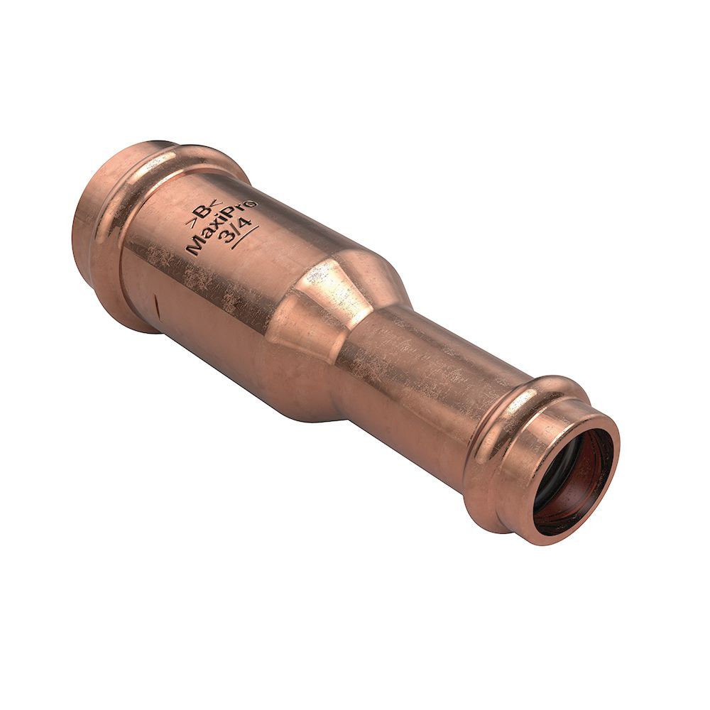 Kupfer-Reduziermuffe lang Innen/Innen 5/8" – 3/8", 2 Stück