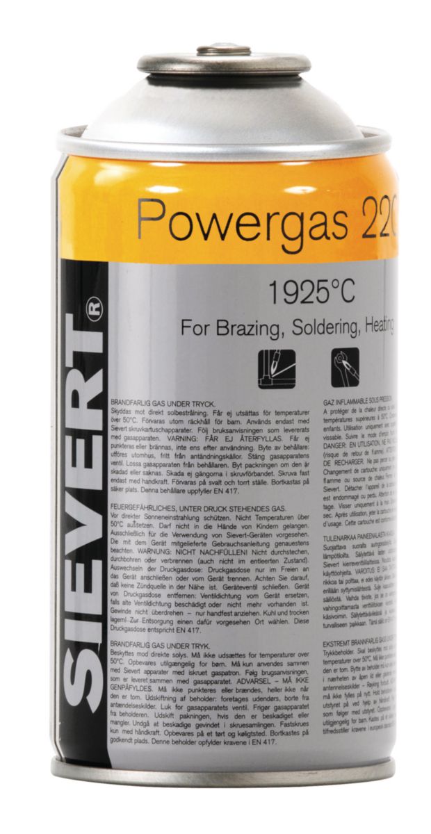 Sievert Gaskartusche Butan 65 % / Propan 35 %, 175 g, 320 ml