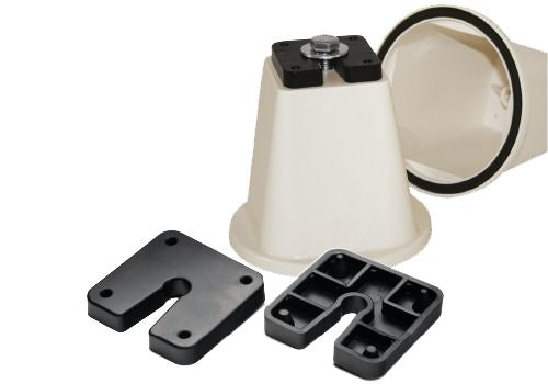 Schwingungsdämpfer-Füße, Tragkraft 500 kg pro Dämpfer, 4 Stück
