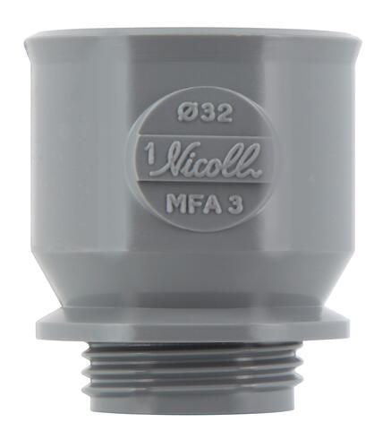Aufschraub-Anpassmuffe UMFA3 mit Innengewinde für Verschluss Ø 32 mm