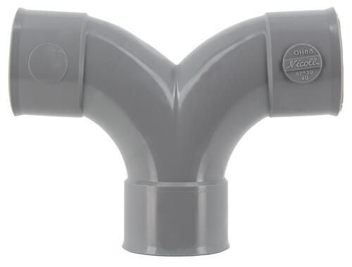 PVC-Bogen 87°30' Muffe-Muffe DN 40, Klebeverbindung, UOH88