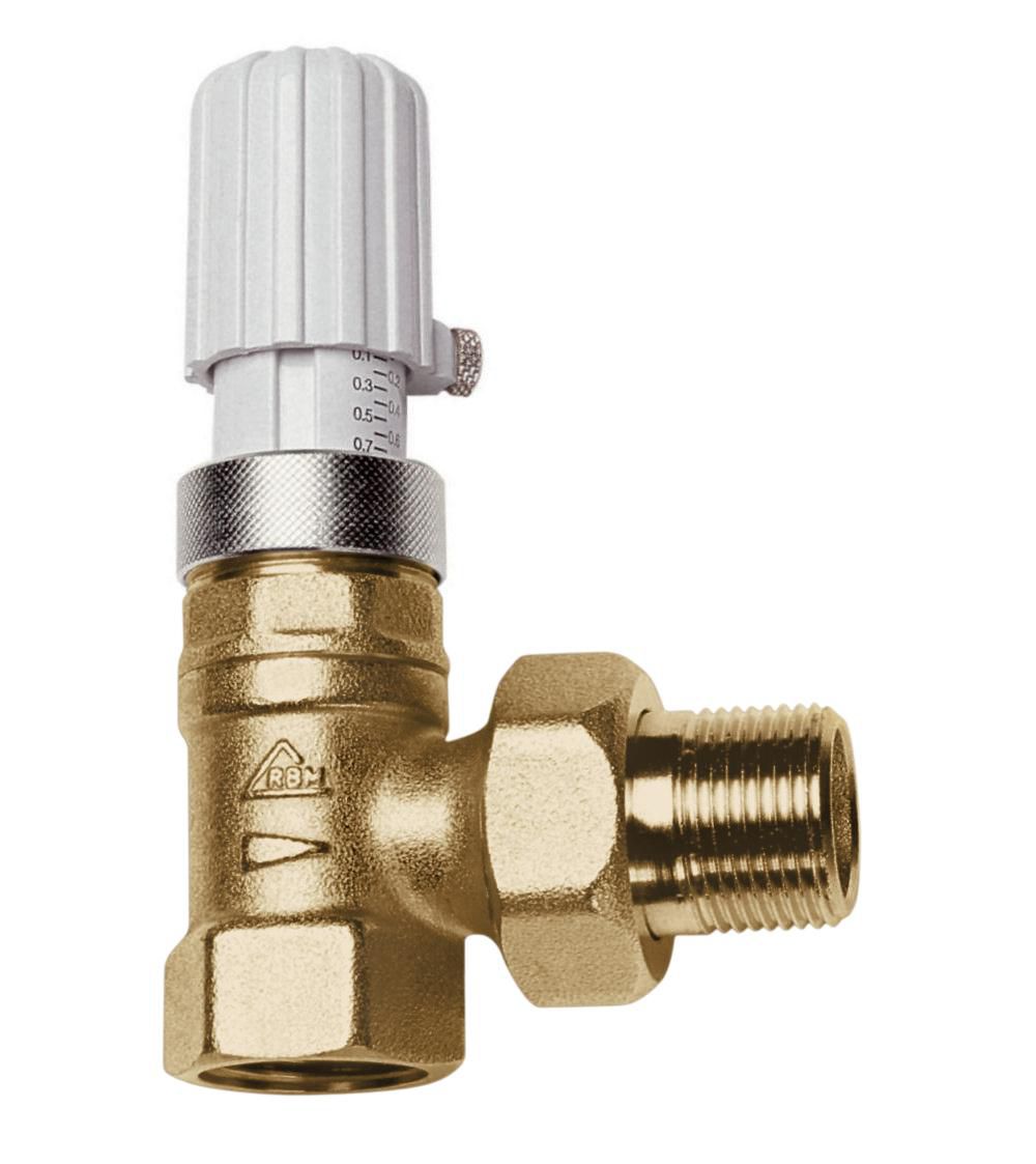 RBM Überströmventil (Bypass) MF 3/4 Zoll, Messing, bis 110 °C