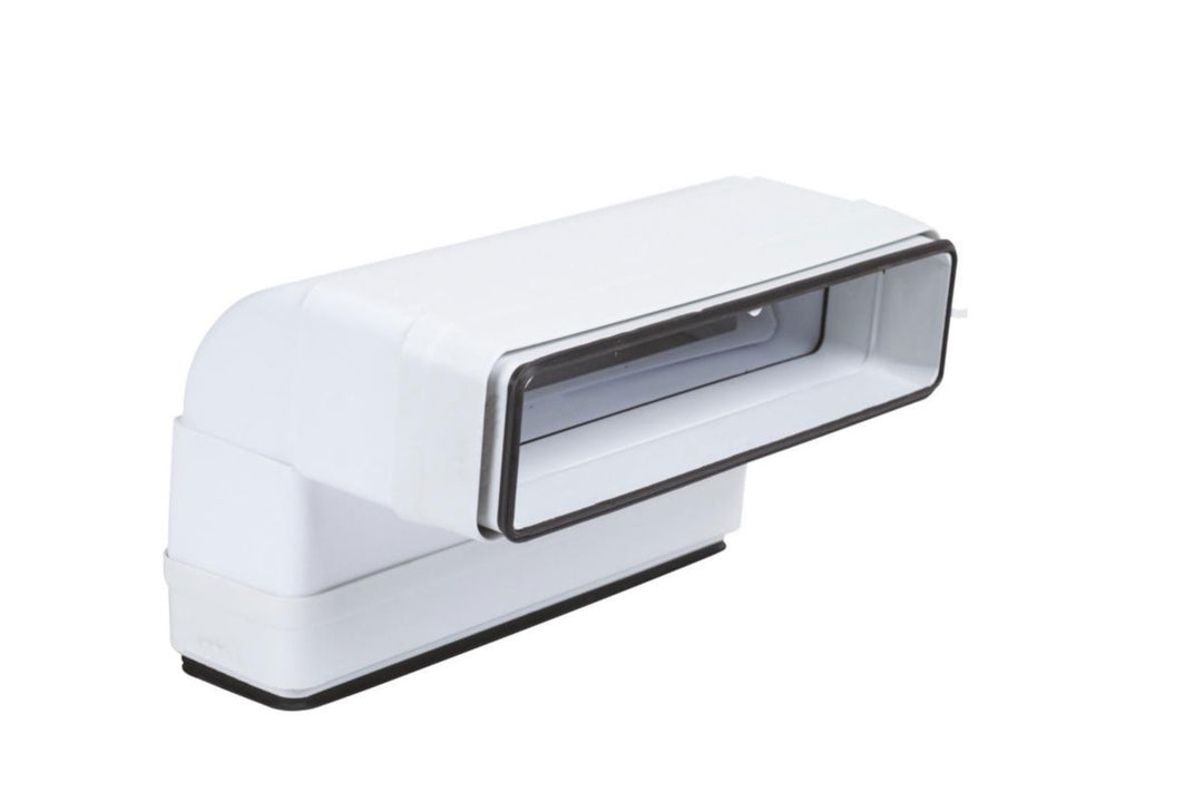 Vertikalbogen 90° für Flachkanal 55 x 220 mm, mit Dichtungen