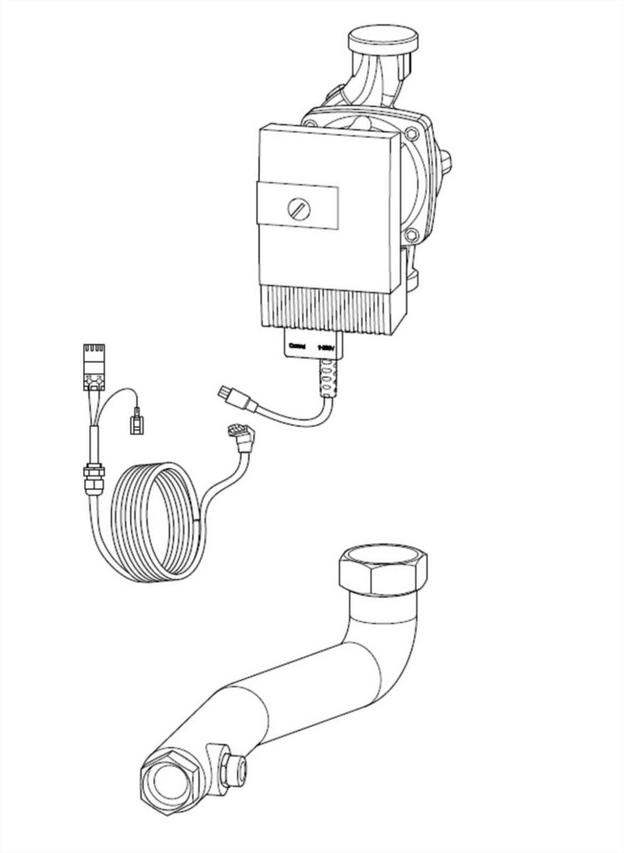Umwälzpumpen-Kit für großen Volumenstrom, energiesparend - Art. 074078