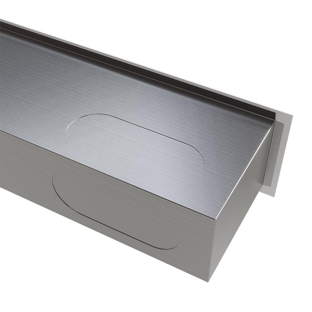 Linearer Dreifachschlitz-Diffusor Aluminium mattweiß 500 x 150 mm mit Stahl-Plenum