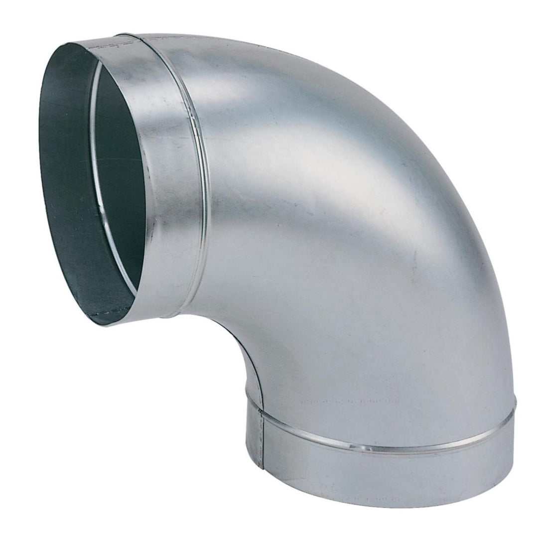Bogen 90° Ø 125 mm aus Stahl für Lüftungsleitungen
