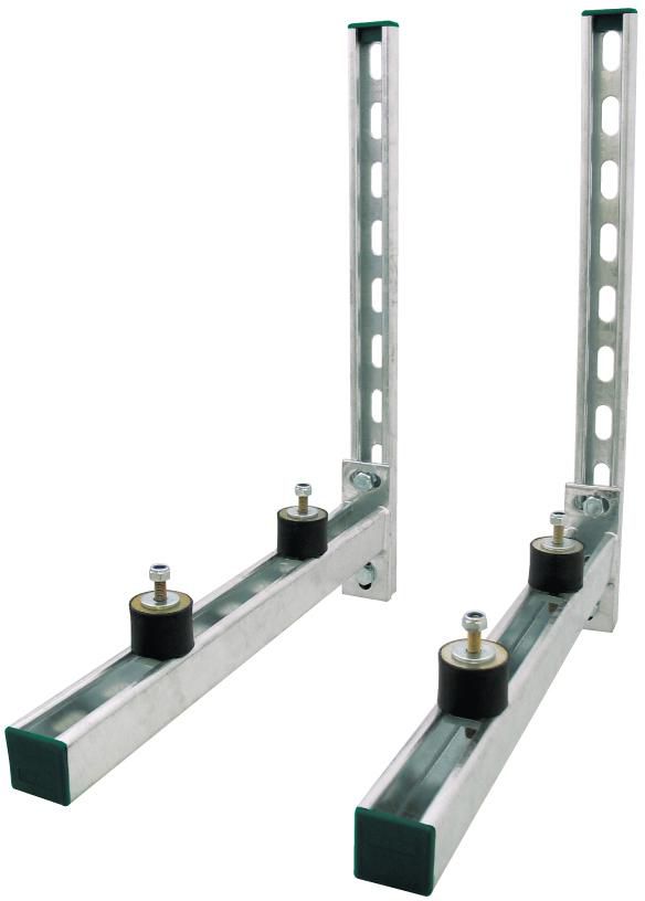 Novipro Klimageräte-Trägerset Schiene 41 x 21 mm mit Konsole 41 x 41 mm, 600 mm, 70 kg pro Arm