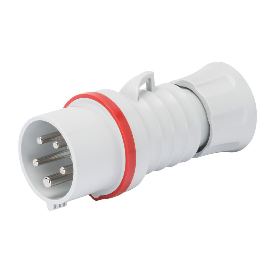 Gewiss CEE-Stecker gerade 3P+N+E 16 A, 380–415 V, IP44/IP54, rot, 6h, Schnellanschluss