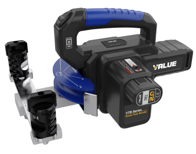 Value TF-VTB22L Akku-Rohrbiegemaschine, 1/4 bis 7/8 Zoll und 6, 8, 12, 19, 22 mm