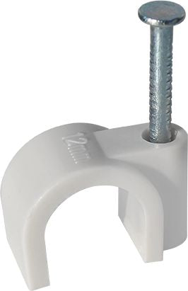 Eur'Ohm Nagelschellen 12 mm grau, Box mit 100 Stück
