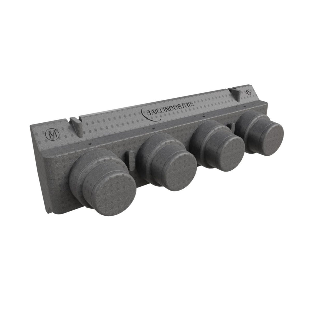 Universal-Plenum für Zu- und Abluft, 4 Abgänge Ø 200/160 mm, Typ 4S