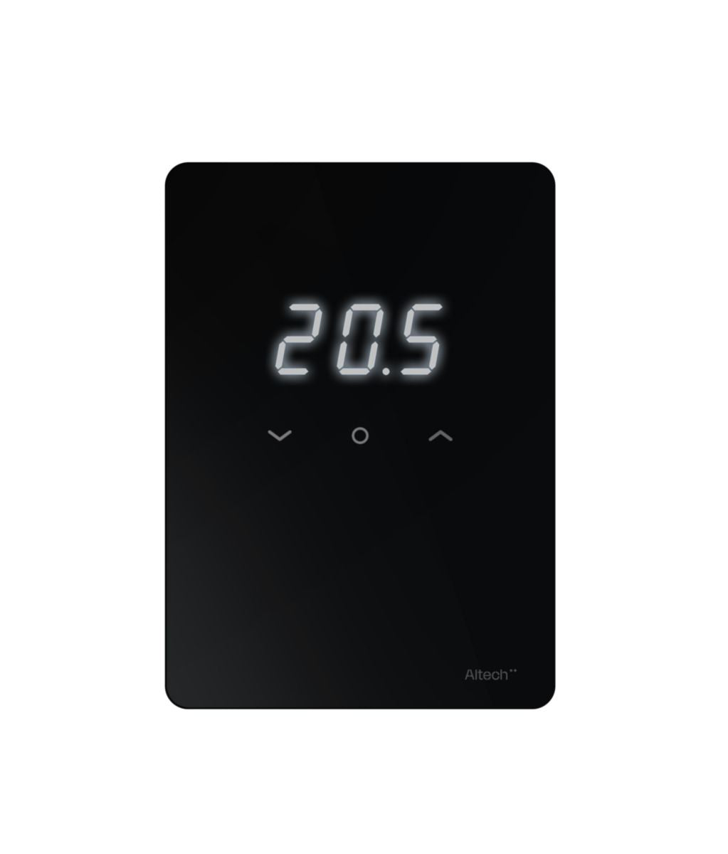 Altech Digitaler Funk-Raumthermostat, schwarz