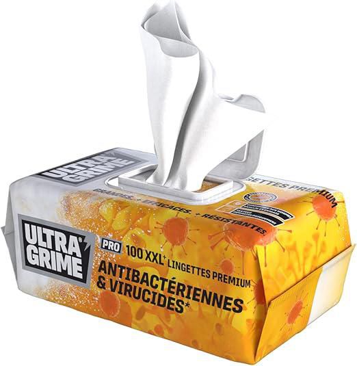 UltraGrime Pro XXL antibakterielle Reinigungstücher, 100 Stück
