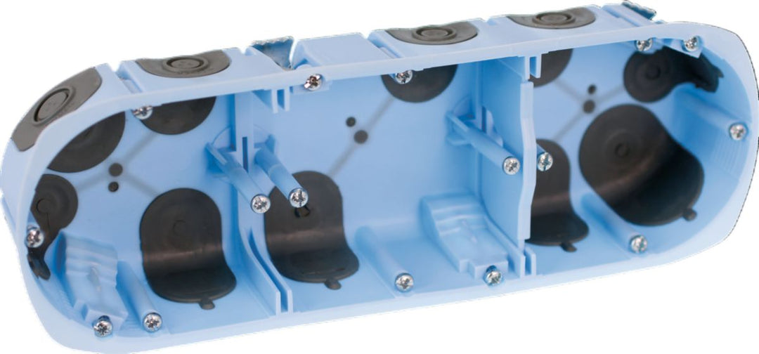 Eur'Ohm Air'metic 67 Geräte-Dreifachdose, Tiefe 50 mm, Mittenabstand 71 mm
