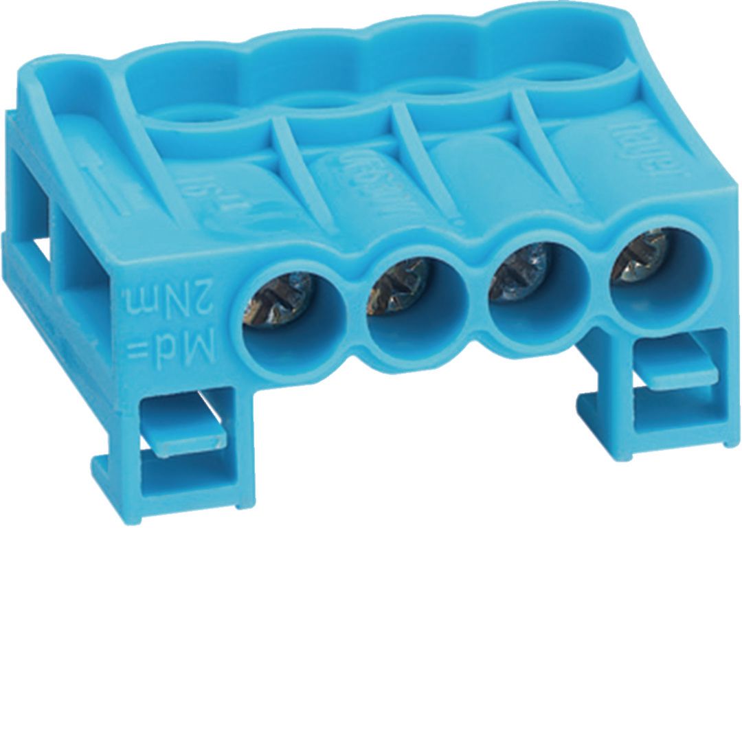 Hager Einspeiseklemme Neutralleiter mit Käfigklemme 4 x 25 mm²