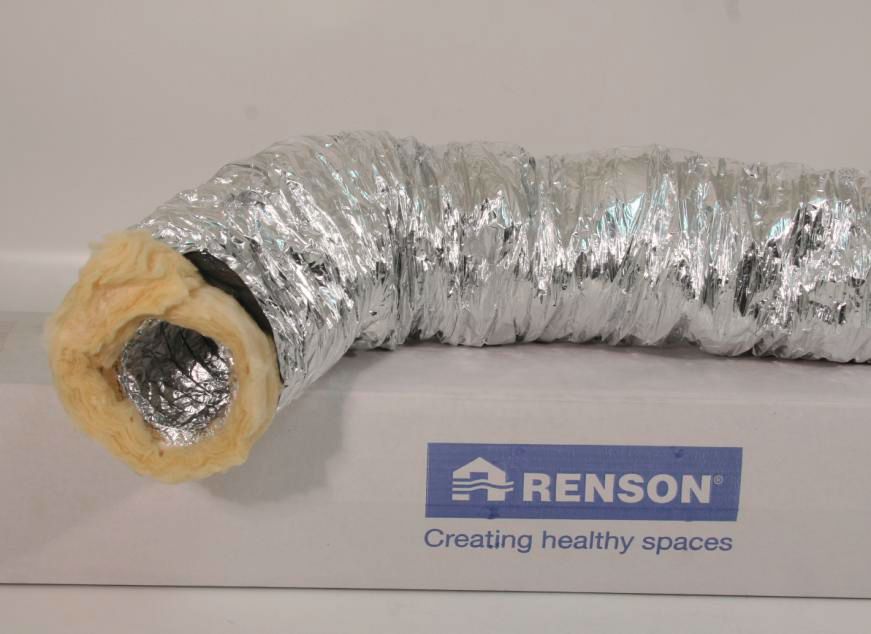 Isodec Isolierter Flexschlauch Aluminium/Polyester Ø 82 mm, 10 m