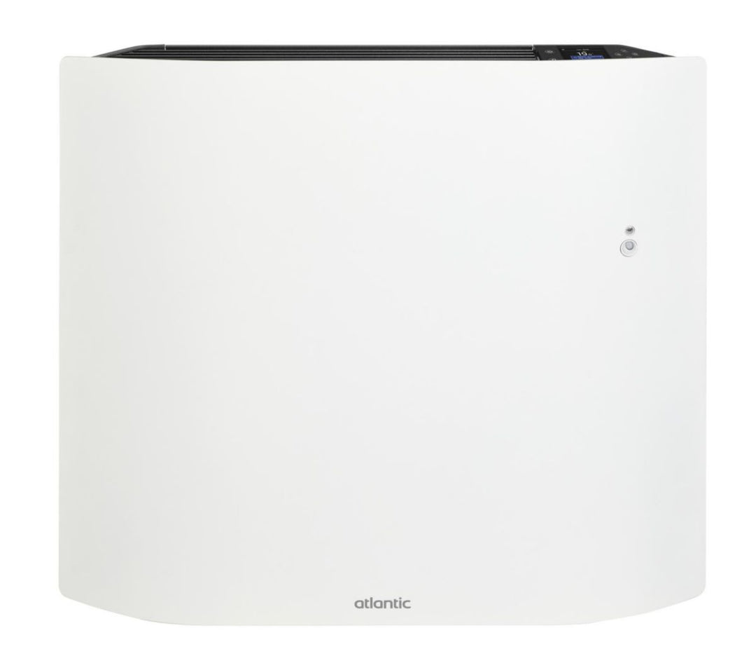 Atlantic Divali Néo vernetzter Elektroheizkörper horizontal 1500 W, Blanc Carat, Guss + Heizfolie