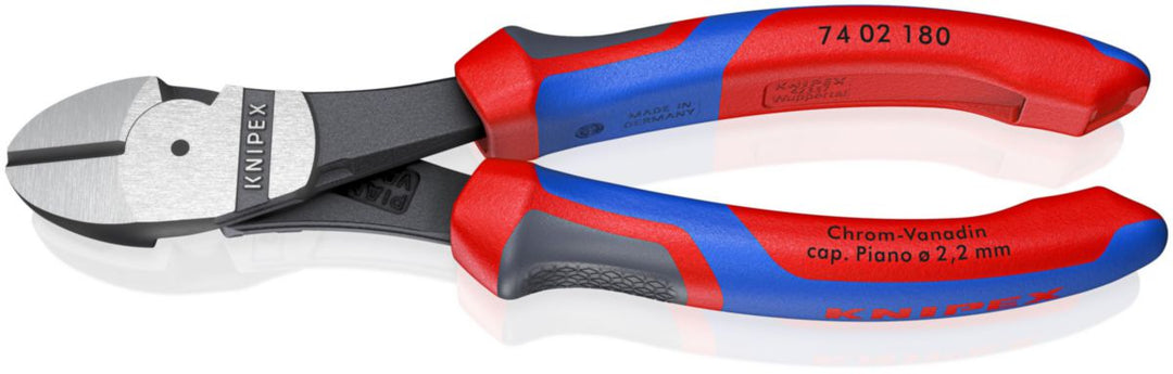 Knipex Kraft-Seitenschneider 180 mm, schwarz, 74 02 180 SB