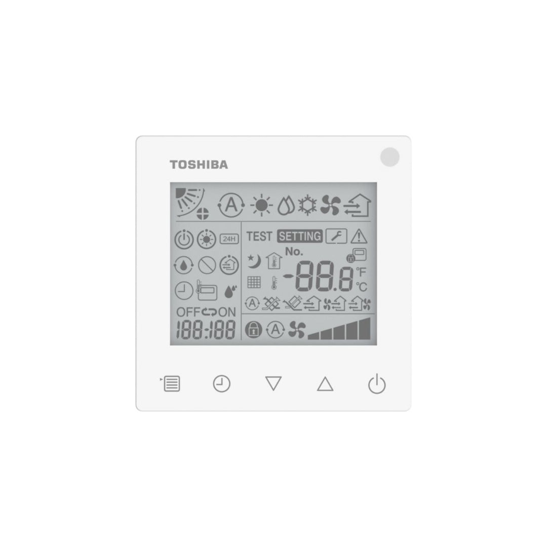 Toshiba Kabelfernbedienung vereinfacht, hintergrundbeleuchtet, RBC-ASCU32Y-E