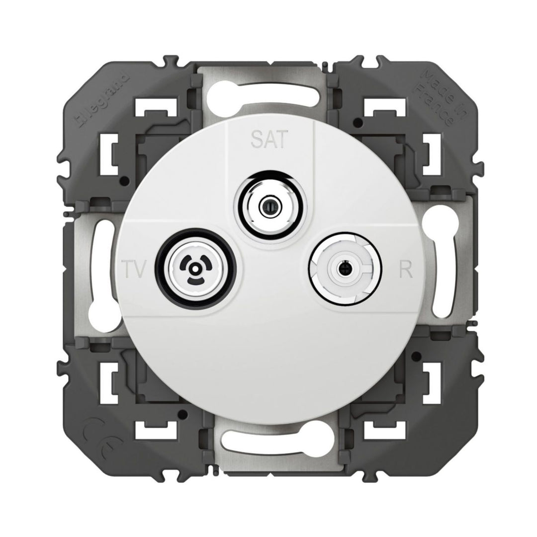 Legrand Dooxie TV/R/SAT-Steckdose 1 Kabel, weiß